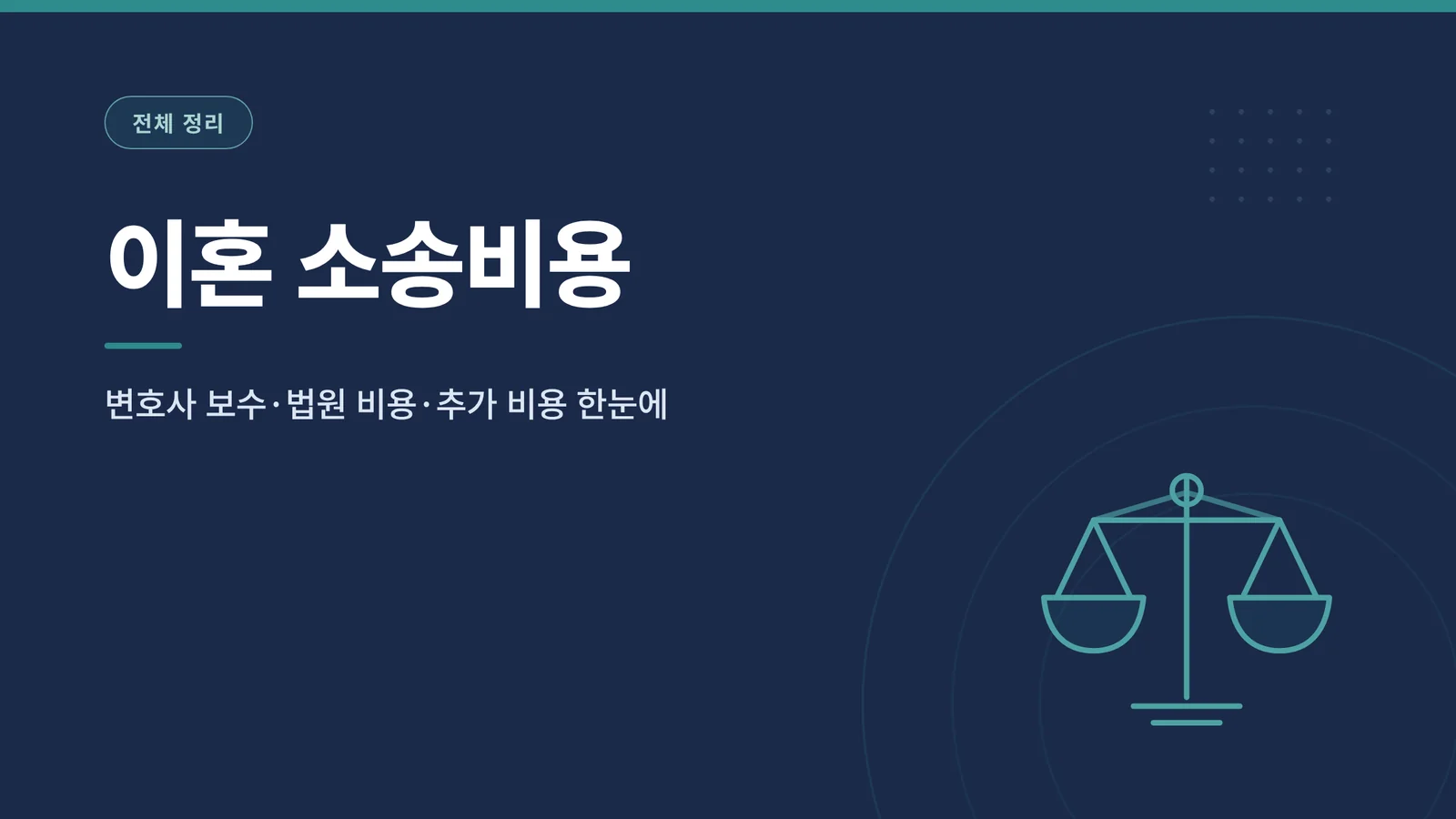 이혼 소송비용