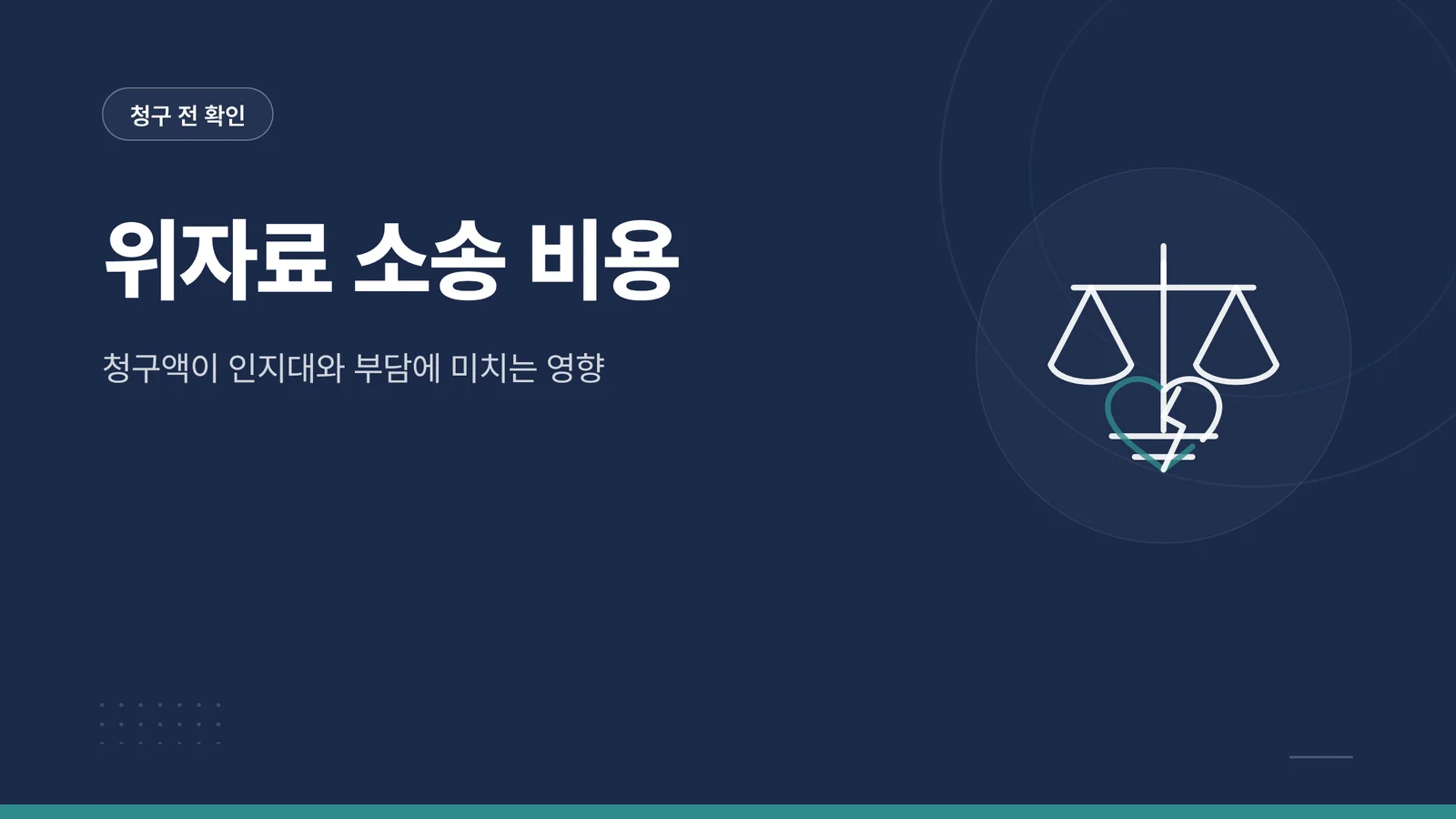 위자료 소송 비용