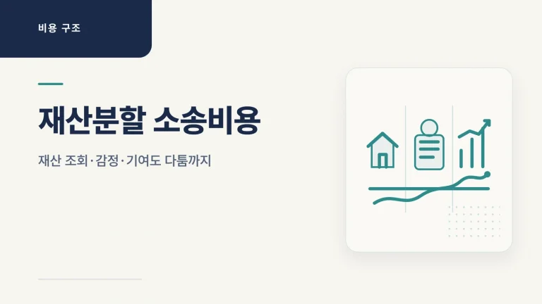 재산분할 소송비용 대표 이미지