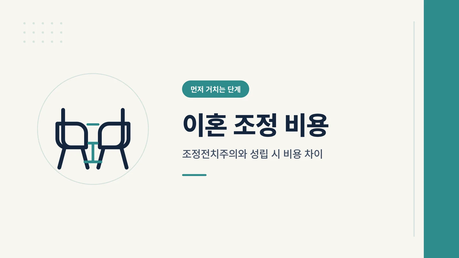 이혼 조정 비용